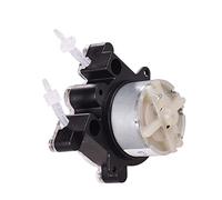 Eacam Pompe D'aquarium Péristaltique DC 6 V, Tête Doseuse, Mini Pompe à Eau Auto-amorçante pour Laboratoire Chimique Analytique avec Remplacement de Tuyau à Débit Minimum de 150 Ml (1mmX3mm)