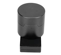 Eacam Porte-Craie de Billard Magnétique, Boîte à Craie Ronde en Alliage D'aluminium avec Fixe, Accessoires de Billard Portables, Texture Métallique Haut de Gamme, Facile à Ranger (Noire)