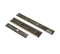 Eacam R-4 R-4 Règle PCB Multifonctionnelle Plaquée or avec Conception CM/en Deux Côtés, Jauges de Mesure de Haute Précision, Tables D'espacement des Broches IC pour Ingénieurs