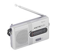 Eacam Radio AM/FM Portable, Mini-Radio Stéréo avec Récepteur et Lecteur de Musique, Antenne Télescopique, Prise Casque Standard, LéGère et Portable, Facile à Transporter, Haut-Parleur
