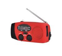 Eacam Radio Portable, Radio d'urgence, AM/FM/WB Solaire à Manivelle avec Lampe Torche et Lampe de Lecture pour Piscine, Plage, Pêche, Camping, Situations d'urgence