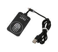 Eacam Récepteur de Chargeur sans Fil Ultra Mince, Patch de Charge de Type C avec Câble Magnétique, Large compatibilité pour Galaxie, Haute efficacité, Caractéristiques de sécurité