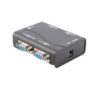 Eacam Répartiteur VGA alimenté par USB 1 Entrée 4 Sorties Répartiteur Vidéo HD pour Moniteurs et Téléviseurs Conception ABS Durable 1080P
