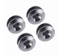 Eacam Rondelle de Pare-Chocs en Alliage D'aluminium avec Fixation à Dégagement Rapide, Ensemble économique pour Habiller Le Compartiment Moteur, pour Les Pare-Chocs Avant et Arrière (Gris)