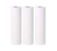 Eacam Rouleau de Papier Thermique Blanc 110 X 30 Mm avec Autocollant, 3 Rouleaux, Conservation de 10 Ans pour Imprimante Poooli L3, Imprimable, Longue Durée, sans BPA pour (Papier Thermique