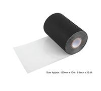 Eacam Ruban de Pelouse Artificielle Noire Bande de Jonction, Adhésif Fort, écologique, 150 Mm X 10m, Pratique à Utiliser pour Le Tapis Extérieur (Noir)