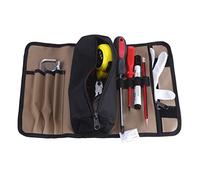 Eacam Sac à Outils Enroulable pour électricien en Toile Imperméable Robuste, pour Un Rangement Facile et Une Organisation Bien Rangée, avec Un Grand Espace et de Petites Poches,