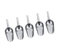 Eacam Scoops Sweet Scoops de 5pcs Scoop en Acier Inoxydable, Fête, café, Barbecue, Buffet à Barres pour Pain, Salade avec Pinces de Glace, Facile à Laver et Brillant (5 * Pelle)