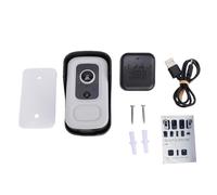 Eacam Sonnette Vidéo Caméra Sonnette sans Fil Intelligente 130 Vidéo Grand Angle Vue Large Ultra Large Caméra Détection de Mouvement 2 Voies Conve