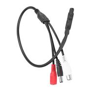 Eacam Sound à Haute sensibilité, Mini Microphone pour Le Son DVR de la Caméra de sécurité CCTV, Compatible avec Les Dispositifs D'entrée AV, Faible Bruit, Plage de Surveillance Large