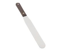 Eacam Spatule de Cuisson en Acier Inoxydable, Spatule à Glaçage Droite de 8 Pouces, Outil Décoration Gâteaux avec Manche en Bois, Conception Ergonomique, Facile à Nettoyer, (8 Pouces)