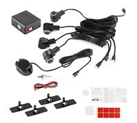 Eacam Système de de Stationnement Kit D'alarme de Recul 4 Sondes de Capteur Alerte Sonore de de Recul Automatique Auto, Construit à Partir de Matériau ABS de Haute qualité, Conçu