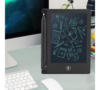 Eacam Tablette D'écriture et de Dessin LCD de 4,5 Pouces, Tableau D'écriture Ultra-Mince pour Le Développement des Compétences des Enfants, Léger et Portable en Plusieurs Couleurs (Noire)