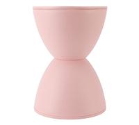 Eacam Tabouret en Forme de Sablier, Table D'appoint Ronde en Plastique de Style Nordique Simple et Moderne pour Salle de Bain, Cabine D'essayage, fabriqué en Plastique de qualité (Rose)