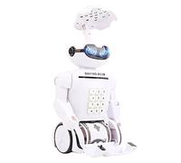 Eacam Tirelire Robot Interactive, Lampe de Bureau Robot Télécommandée éducative pour Enfants, Tirelire Qui Danse, Marche et Chante, Cadeau de Noël