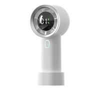 Eacam Ventilateur de Refroidissement Tech à Réglage Continu à 100 Vitesses avec Affichage Numérique, Rechargeable par USB, Conception Portable pour Le Bureau, L'étude, Les V