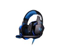 EACH G2000 Casque de jeu avec la lumière de basse de stéréo de microphone Mic Bleu Bleu