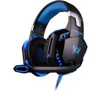 EACH G2000 Casque de jeu avec la lumière de basse de stéréo de microphone Mic Bleu Bleu