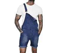 EACH WOMEN Hommes Shorts Casual Jeans Salopettes Hommes D'été Jeans Court Barboteuse Salopette Combinaison Au-Dessus du Genou Longueur