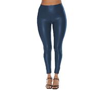 each women Leggings en Similicuir pour Femmes Pantalons en Cuir Taille Haute Extensibles Pantalons Coupe ajustée Grande Taille