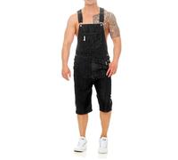 EACH WOMEN Salopette da Uomo in Denim Salopette Corta da Uomo Vintage Slim fit elasticizzato pagliaccetti tute Jeans Salopette Pantaloni Corti