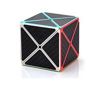 EACHHAHA Cube Magique X,Cube de Vitesse,Professionnel,Lisse,Tolérance élevée,Convient à la Formation en compétition et aux Cadeaux d'anniversaire, Cadeaux de Noël(Fibre de Carbone)