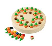 EACHHAHA Jeux Montessori 3 Ans, Memory Chess Bois (Radis) | Jeu Educatif 3 ans,Jeux de Société pour Améliorer la Mémoire et la Reconnaissance des Couleurs