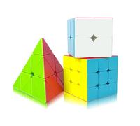 EACHHAHA Set Cube Magique 3 Pièces, Speed Cube 2x2 3x3 Pyraminx
