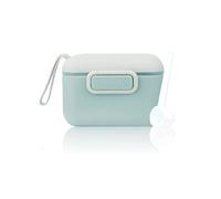 EACHPT Doseur De Lait Bebe, 450ML Une touche Boite Doseuse Lait Poudre, Boite Lait En Poudre Bebe, avec couvercle danneau en silicone scellé, barre de nivellement et cuillère, (vert)