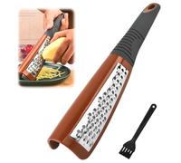EACHPT Rapeuse Legume Inox,Râpe à Fromage,Cheese Grater,Polyvalente Zesteur Agrumes,Appareil Pour Raper Les Legumes,Râpe à ail,Idéal pour râper Grossièrement et Finement, avec Brosse de Nettoyage