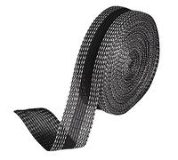 EACHPT Ruban thermocollant pour vêtements, Noir, 10 mètres x 2,4 cm, Tissu thermocollant, Forte adhérence, Pratique et simple utiliser, pour pantalon, vêtement, tissu