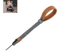 EACHSHOT FALCAM Dragonne Magnétique Maglink Premium à Dégagement Rapide pour Appareil photo V2 - Cuir Pleine Fleur, Dyneema 18 brins, Charge 60 kg, Verrouillage Automatique (Gris) - M00B5101