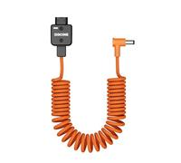EACHSHOT ZGCINE DT-DCL D-Tap to DC 5.5x2.5 Power Cable, 60cm Braided Cable, Rotated 180° D Tap for V Mount Battery, Camera, Monitor, Light
