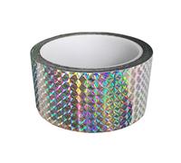 EACILLES Ruban réfléchissant holographique autocollant pour projet d'artisanat, bricolage, décoration d'intérieur, emballage de vacances, etc., 5,1 cm x 50 m