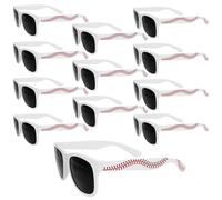 EaciTown Lot de 12 paires de lunettes de soleil de baseball, cadeaux d'équipe de baseball, lunettes de baseball pour fête d'anniversaire, sac à friandises