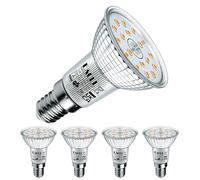 EACLL Ampoule LED E14 Blanc Chaud 4.9W Équivalent Incandescence Halogène 70W, Lot de 4. 515 Lumens 2700K Non Dimmable, Large Faisceau 120° Spot, Éclairag sans Scintillement, R50 Lampe à Réflecteur
