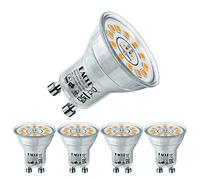 EACLL Ampoule LED GU10 Blanc Chaud 3000K, 3.5W Remplace Halogène 50W, Lot de 4, 450 lm LED Éclairag sans Scintillement, Angle de Faisceau 120°, MR11 Non Dimmable AC 230V Court Lampe à Réflecteur