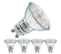 EACLL Ampoule LED GU10 Blanc Chaud 3000K, 5W Équivalent Halogène 75W, Lot de 4. 585 Lumens AC 230V LED Éclairag Sans Scintillement, Angle de Faisceau 120° Spot, Non Dimmable Lampe à Réflecteur