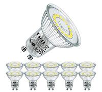 EACLL Ampoule LED GU10 Blanc Froid 4.8W Équivalent Halogène 75W, Lot de 10, 585 Lumens 6000K Non Dimmable, Éclairag sans Scintillement, Angle de Faisceau 120° Spot, AC 230V Lampe à Réflecteur