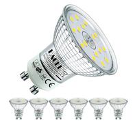 EACLL Ampoule LED GU10 Blanc Froid 6000K, 5W Équivalent Halogène 75W, Lot de 6. 585 Lumens AC 230V LED Éclairag Sans Scintillement, Angle de Faisceau 120° Spot, Non Dimmable Lampe à Réflecteur