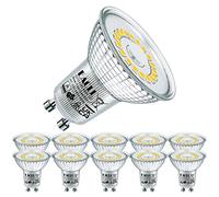 EACLL Ampoules LED GU10 Blanc Neutre 4000K, 4.8W Remplace Halogène 75W, Lot de 10, 585 Lumens Non Dimmable, Projecteur sans Scintillement, Large Faisceau 120 ° Spot, AC 230V Lampe à Réflecteur