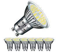 EACLL Ampoules LED GU10 Lumière du Jour 5000K, 10W Équivalent Halogène 140W, Lot de 6, 1050 Lumens Non Dimmable, Éclairag sans Scintillement, Large Faisceau 120° Spot, AC 230V Lampe à Réflecteur