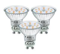 EACLL Niveau B Haute efficacité Ampoules LED GU10 880lm Blanc Chaud, 4.7W Équivalent Halogène 120W, Lot de 3, 3000K Éclairag sans Scintillement, Large Faisceau 120° Spot, AC 230V Non Dimmable