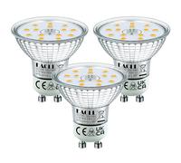 EACLL Niveau B Haute efficacité Ampoules LED GU10 915lm Blanc Neutre, 4.7W Équivalent Halogène 120W, Lot de 3, 4000K Éclairag sans Scintillement, Large Faisceau 120° Spot, AC 230V Non Dimmable