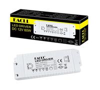 EACLL Transformateur LED AC 240V à DC 12V 5A 60W, Lot de 1, Pour Moins de 60W MR11 G4 MR16 GU5.3 Ampoules et Bande Lumineuse, Adaptateur Lampe, Contrôleur d'Alimentation