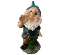 eacommerce Nain de Jardin en polyrésine, Hauteur 28 cm, Statuette de Nain pour extérieur (Pied)