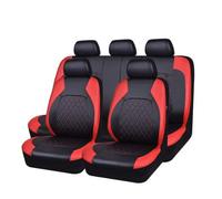 EACTEL Ensembles de Housses de siège pour Chevrolet Spark 2009-2015, Accessoires de siège de Voiture et d'appui-tête.,Red-9-piece Set