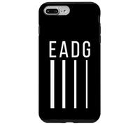 EADG Guitare Basse 4 Cordes Blanc Coque pour iPhone 7 Plus/8 Plus