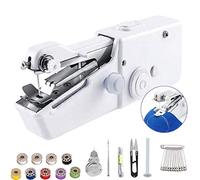 Eadidi Handheld Sewing Machine, Mini Handy Cordless Portable , for Kids Clothes, Home, DIY Accessories (Battery Not Included) (White, 25PACK)