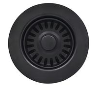 EADOT Évier de Cuisine Noir de 8,9 cm avec Filtre à Panier et Bouchon, Filtre de vidange de Cuisine pour éviers de Cuisine en Granit/Argile réfractaire